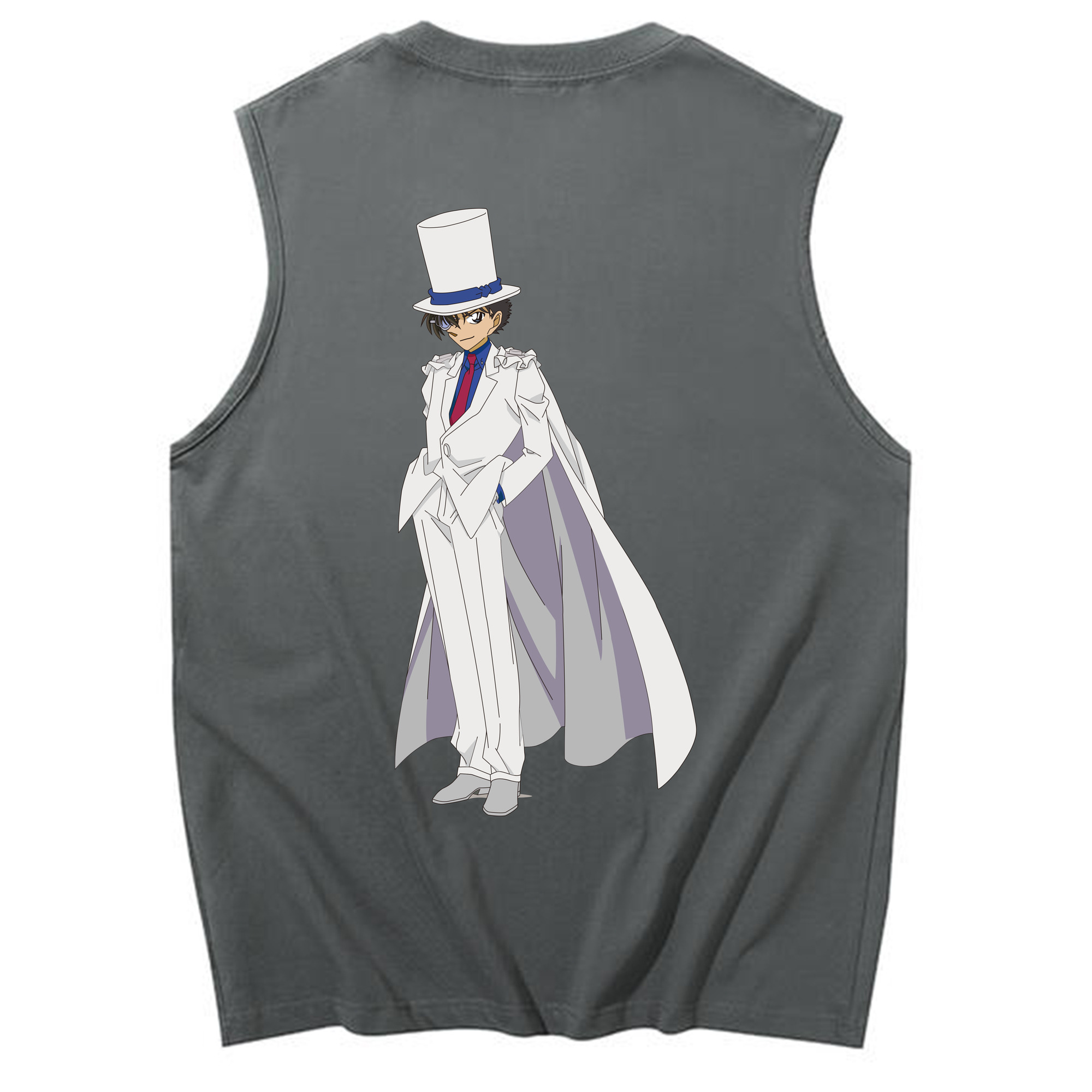 （画像用） 名探偵コナン くろば かいと Detective Conan Kuroba Kaito コットン100％タンクトップ（背面プリント）